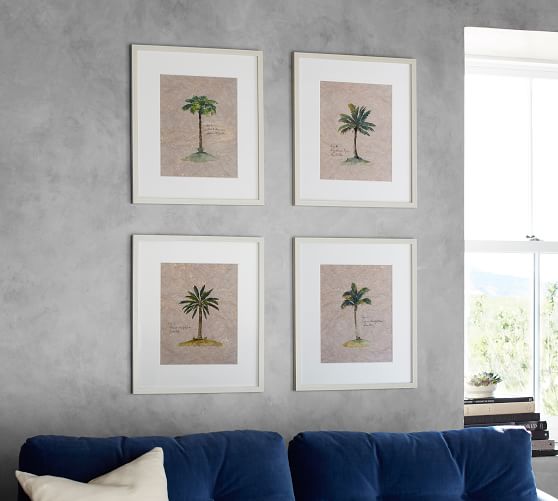 Palm Prints Set Of 4 Pottery Barn