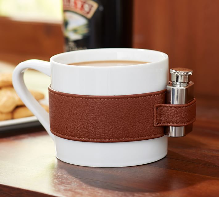 coffee mug with flask attached