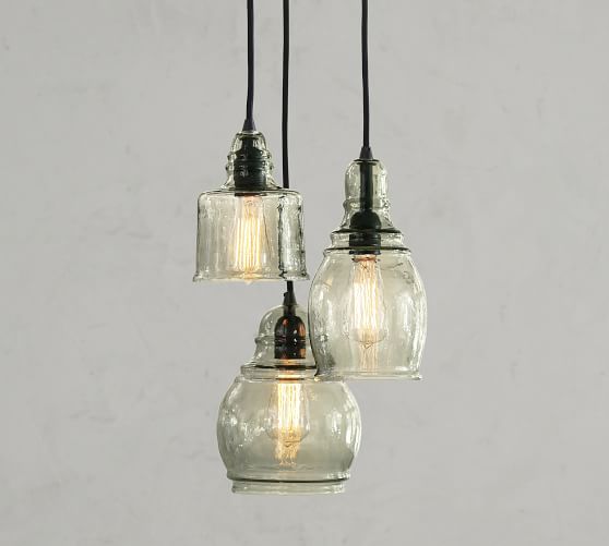 Paxton Glass 3 Multi Light Pendant Pottery Barn - Pottery Barn Lighting Pendants Paxton Glass 3 Multi Light Pendant Pottery Barn - Pottery Barn Lighting Pendants