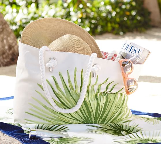 pottery barn beach tote