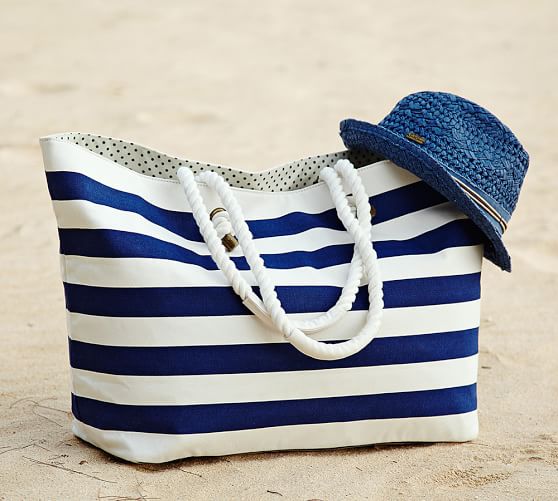 pottery barn beach tote