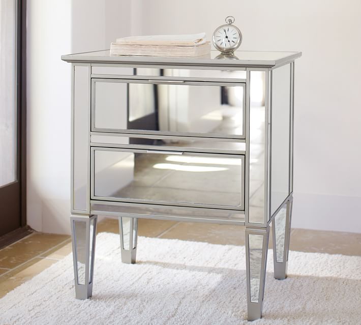 Park 24 Mirrored Nightstand Pottery Barn