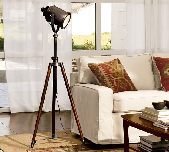 adjustable tripod floor lamp