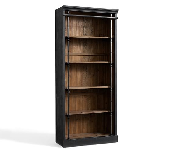 Gavin 39 5 X 90 5 Reclaimed Wood Bookcase Pottery Barn