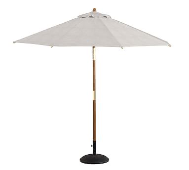 Round Outdoor Umbrella Outdoor Umbrellas Pottery Barn