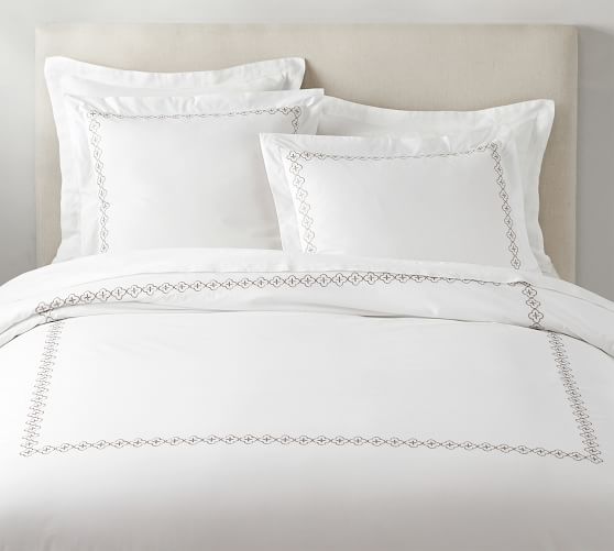 White Bedding Pottery Barn