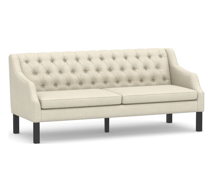 SoMa Aimee Tufted Upholstered Small Sofa Collection | Pottery Barn