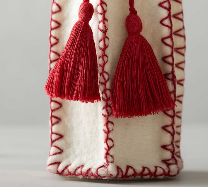 felt wine bag