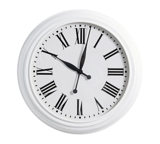 Ine Oversized Wall Clocks Pottery Barn - Oversized White Wall Clock Ine Oversized Wall Clocks Pottery Barn - Oversized White Wall Clock
