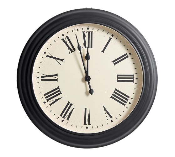 Caroline Oversized Wall Clocks Pottery Barn