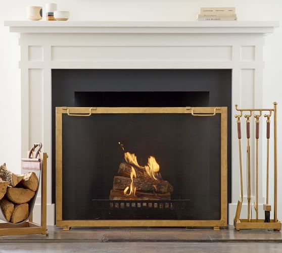 Industrial Fireplace Screen Pottery Barn - Monogrammed Fireplace Screen Industrial Fireplace Screen Pottery Barn - Monogrammed Fireplace Screen