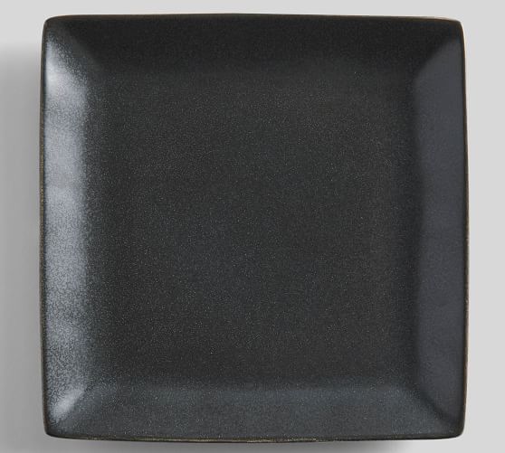 black square dinner plates