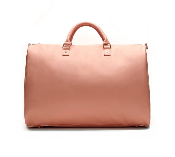 vegan leather weekender bag