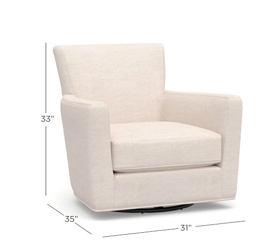 pottery barn swivel glider