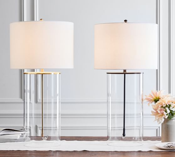 all glass table lamps