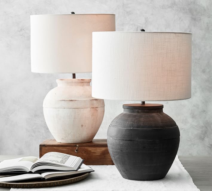 glass shade table lamps