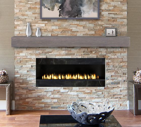 Francis Fireplace Mantel Gray Pottery Barn