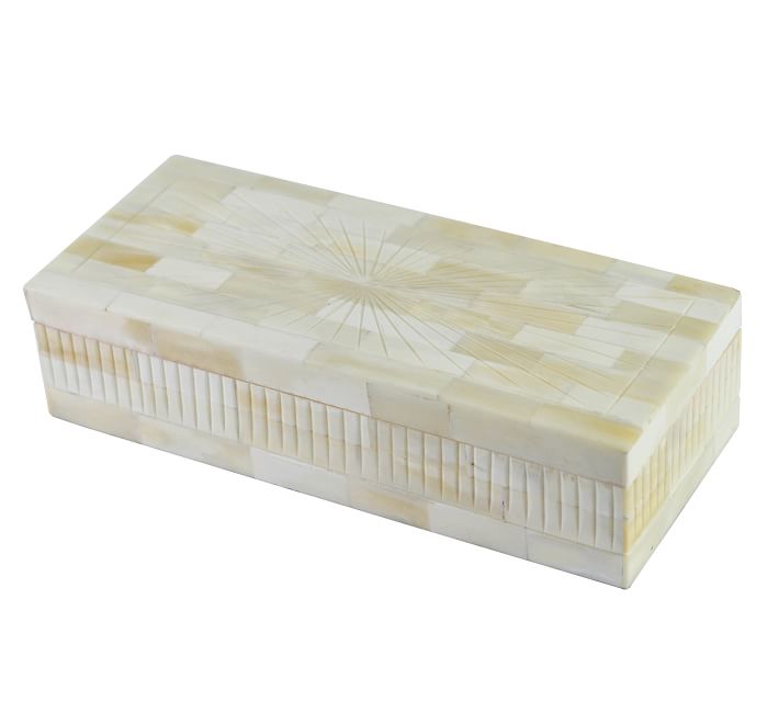 Sandy Natural Decorative Box Pottery Barn