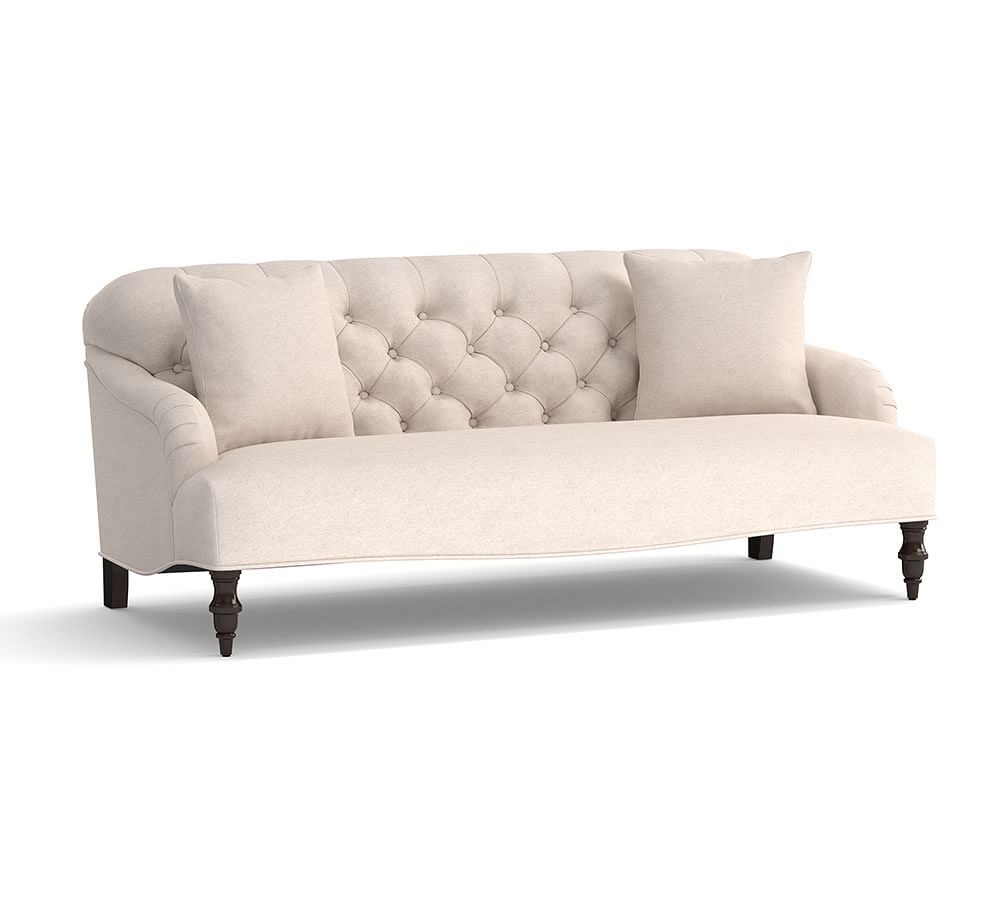 Clara Upholstered Apartment Sofa | Sofa For Small Spaces | Pottery Barn
