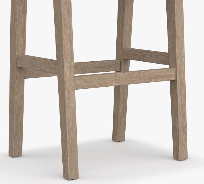 Fenton Backless Leather Bar & Counter Stools Pottery Barn