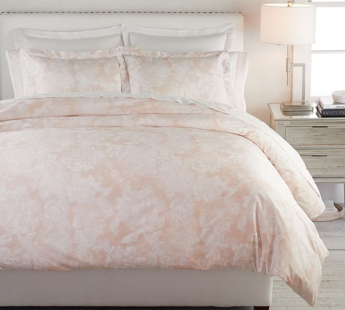 Monique Lhuillier Garden Rose Sateen Duvet Cover Shams Pottery Barn