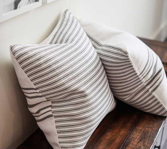 striped pillow covers