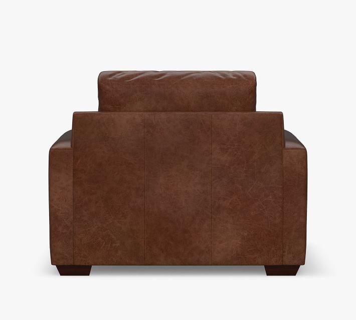 Big Sur Square Arm Deep Seat Leather Armchair | Pottery Barn