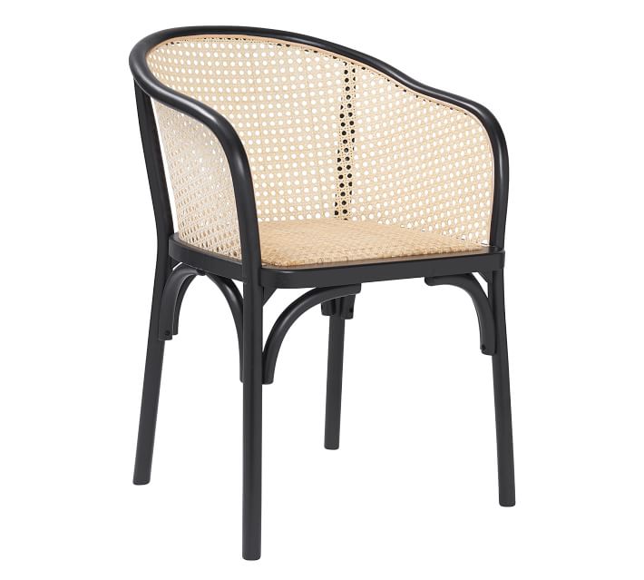 Barrel Back Cane Dining Armchair Pottery Barn