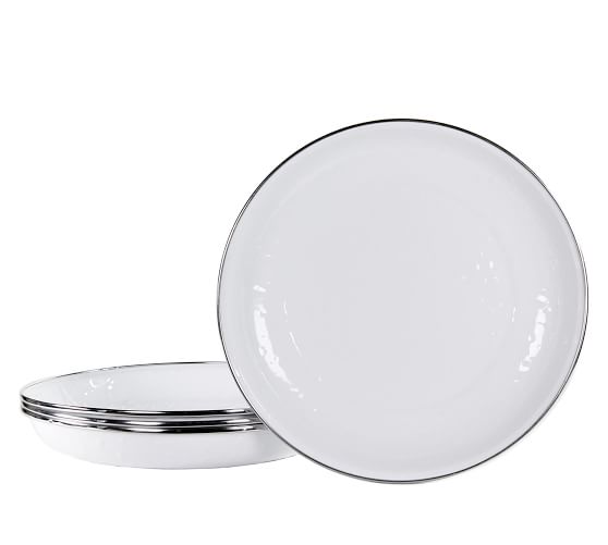 white enamel plates
