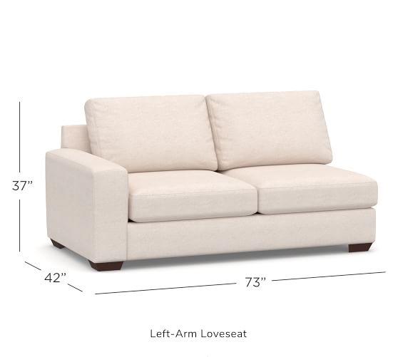 Build Your Own Big Sur Square Arm Upholstered Sectional Pottery Barn