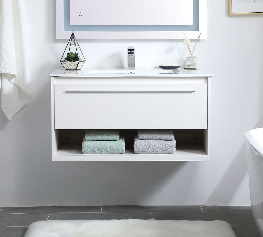 Evanna 24 40 Single Sink Floating Vanity Pottery Barn