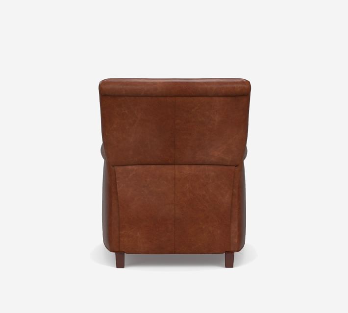 Irving Roll Arm Leather Recliner | Pottery Barn