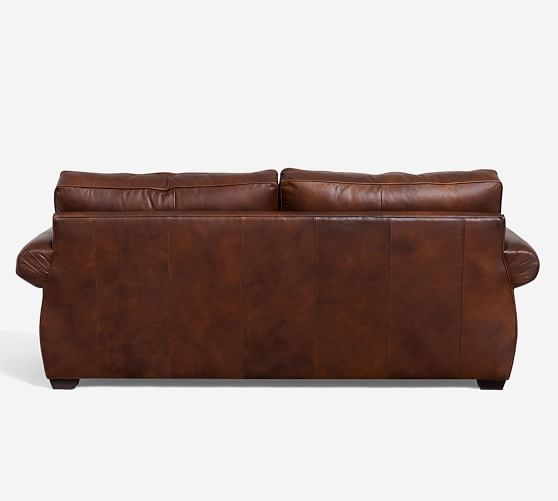 Pearce Roll Arm Leather Sofa Pottery Barn