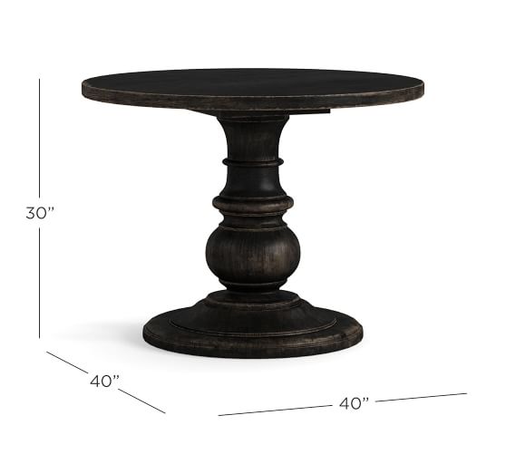 Dawson 40" Round Pedestal End Table Pottery Barn