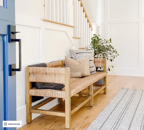 Malibu Woven Bench | Bedroom Bench | Pottery Barn