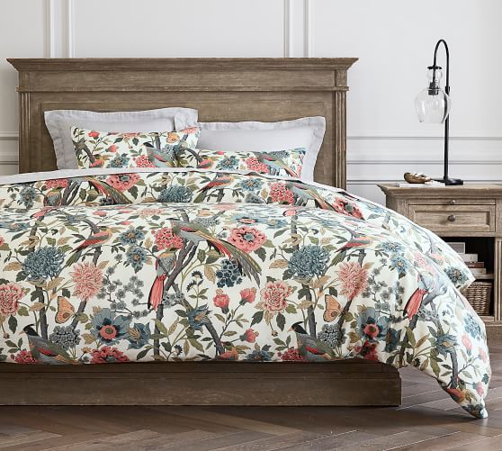 Bloom Floral Print Cotton Patterned Duvet Cover Pottery Barn