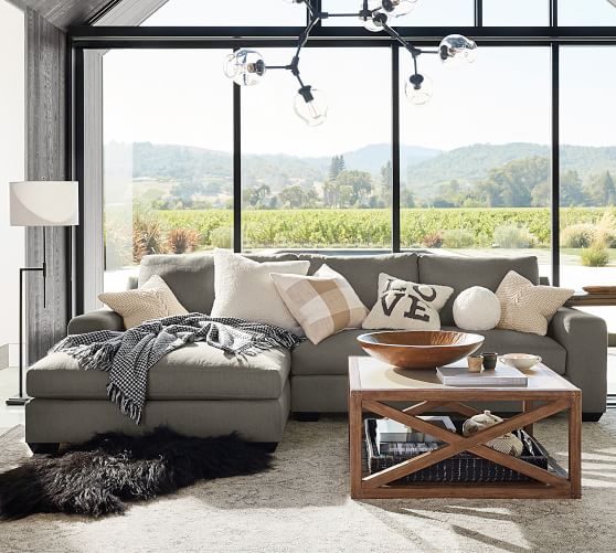 double wide chaise lounge sofa