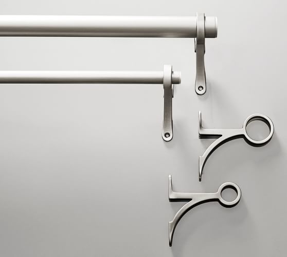 Pottery Barn Teen Classic Steel Rod .75 48x88 White