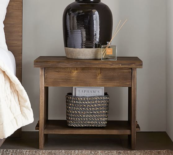North 28 Reclaimed Wood Nightstand Pottery Barn