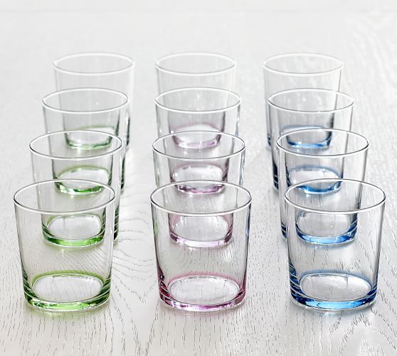 colored tumblers