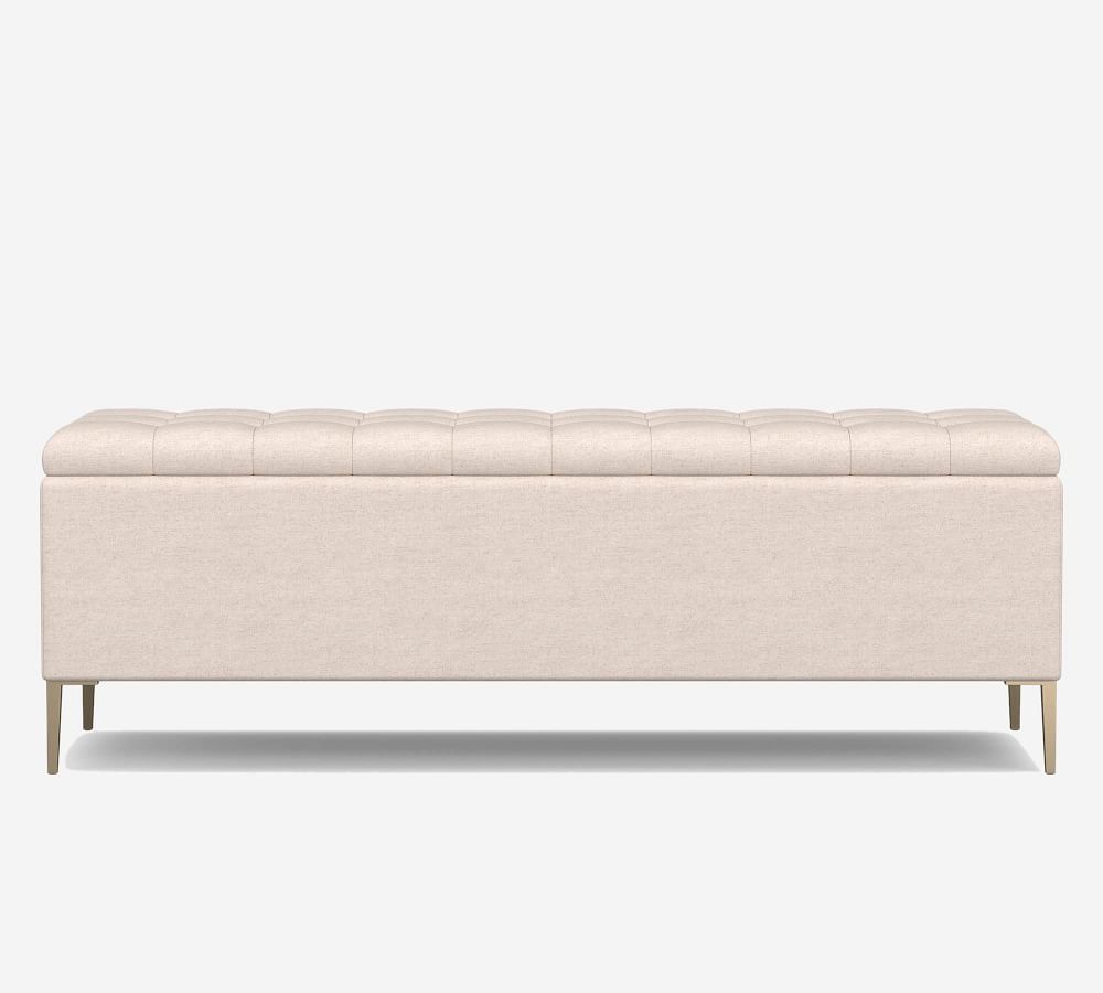 Anya Tufted Upholstered Storage Bench Pottery Barn