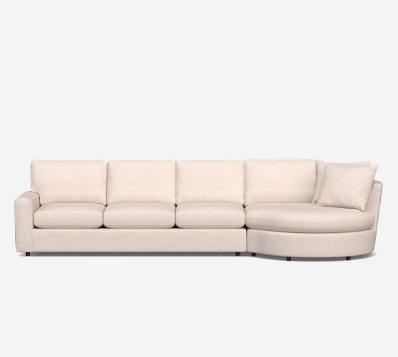 curved chaise