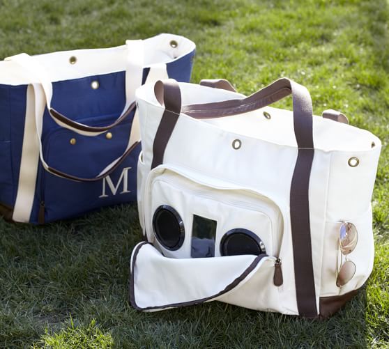 pottery barn beach tote