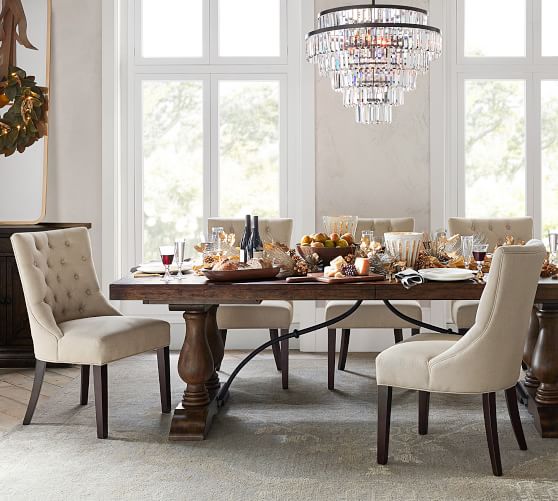 Dining Room Upholstered Chairs, Tufted Dining Room Sets