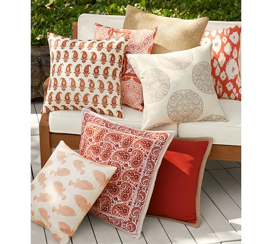 pottery barn outdoor pillows