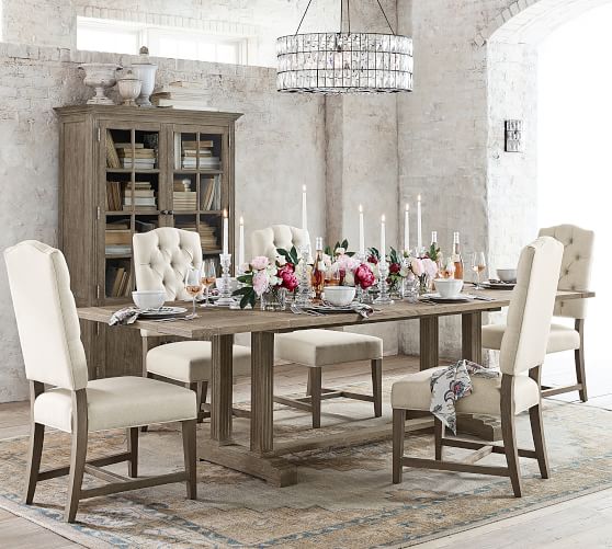 Ashton Tufted Upholstered Dining Chair Pottery Barn