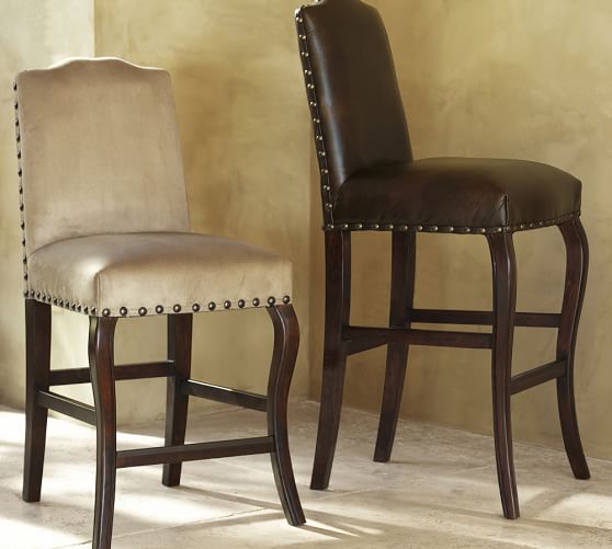 leather bar stools with backs