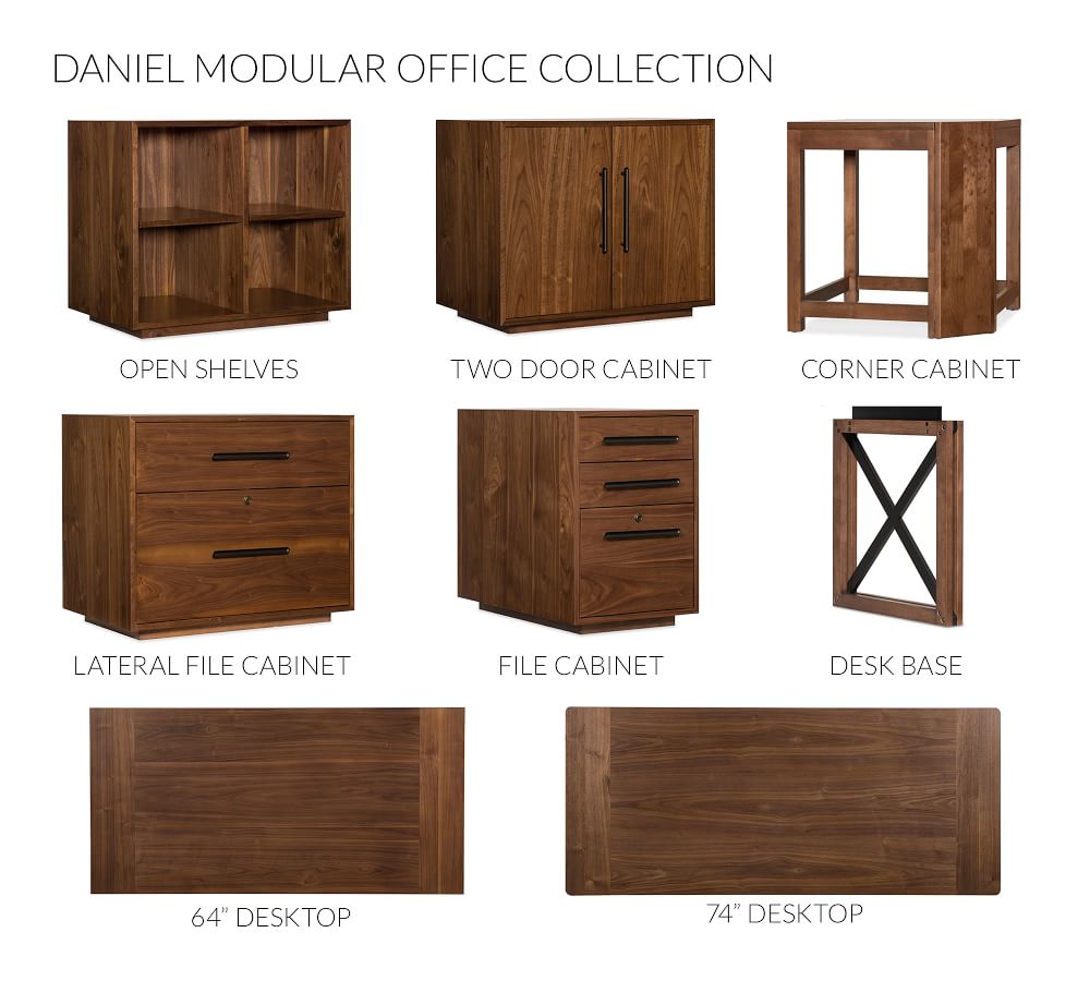 Build Your Own Daniel Modular Office Collection Pottery Barn