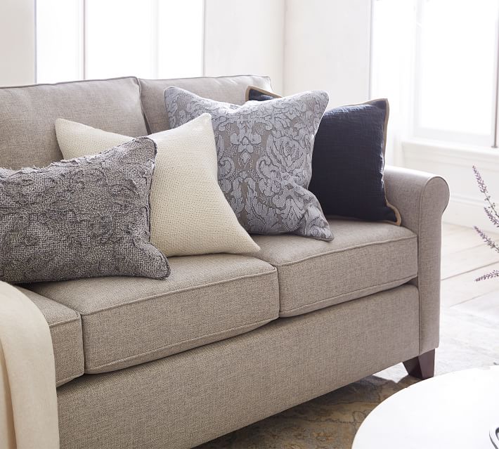 Cotton Basketweave Pillow Covers Pottery Barn