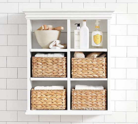 wicker bathroom wall cabinet